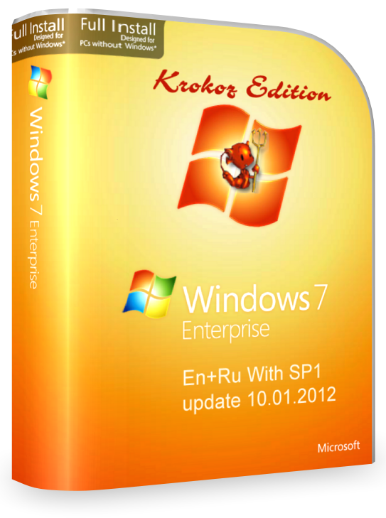 Microsoft Windows 7 Enterprise SP1 Krokoz Edition (11.01.2012) [Gold]